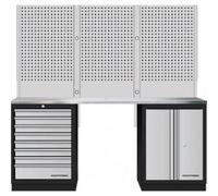 Kraftwerk Tools 3964K-80S-WIX Mobilio 2 combi avec paroi perforée, inox