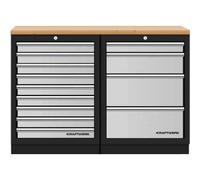 Kraftwerk Tools 3964K-940 Mobilio 2 combi, multiplex en hêtre, 4 et 9 tiroirs