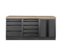 Kraftwerk Tools 3964K-BLK-001 MOBILIO BLK Mobilier d'atelier 3 éléments, Hêtre