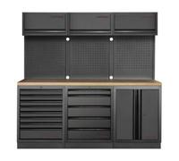 Kraftwerk Tools 3964K-BLK-005 MOBILIO BLK Mobilier d'atelier 3 éléments, Hêtre