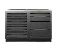 Kraftwerk Tools 3964K-BLK-008-IX MOBILIO BLK Mobilier d'atelier 2 éléments, Acier inoxydable