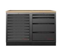 Kraftwerk Tools 3964K-BLK-008 MOBILIO BLK Mobilier d'atelier 2 éléments, Hêtre
