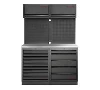 Kraftwerk Tools 3964K-BLK-009-IX MOBILIO BLK Mobilier d'atelier 2 Ã©lÃ©ments, Acier inoxydable