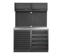 Kraftwerk Tools 3964K-BLK-009-IX MOBILIO BLK Mobilier d'atelier 2 éléments, Acier inoxydable