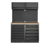 Kraftwerk Tools 3964K-BLK-009 MOBILIO BLK Mobilier d'atelier 2 éléments, Hêtre