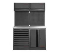 Kraftwerk Tools 3964K-BLK-010-IX MOBILIO BLK Mobilier d'atelier 2 éléments, Acier inoxydable