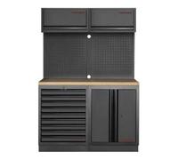 Kraftwerk Tools 3964K-BLK-010 MOBILIO BLK Mobilier d'atelier 2 éléments, Hêtre