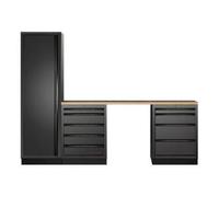 Kraftwerk Tools 3964K-BLK-014 MOBILIO BLK Mobilier d'atelier 3 éléments, Hêtre