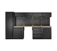 Kraftwerk Tools 3964K-BLK-015 MOBILIO BLK Mobilier d'atelier 5 éléments, Acier inoxydable