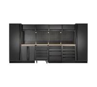 Kraftwerk Tools 3964K-BLK-017 MOBILIO BLK Mobilier d'atelier 6 éléments, Hêtre