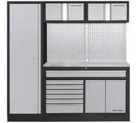 Kraftwerk Tools 3964K-H1W2-K2IX MOBILIO 2 combi large, Meuble double, armoire 1 porte, inox