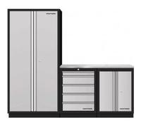 Kraftwerk Tools 3964K-H25SIX Mobilio 3 combi Armoire haute 2 en acier inox