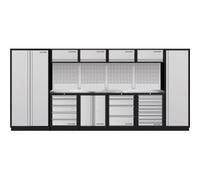 Kraftwerk Tools 3964K-H284S5H-K4IX Mobilio 6 combi, porte pliante, armoire haute, inox