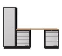 Kraftwerk Tools 3964K-H504 Mobilio 3 combi, armoire haute, multiplex en hêtre