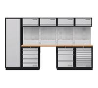 Kraftwerk Tools 3964K-H5049-K4 Mobilio 5 combi, armoire haute, 4/5/9 tiroirs, hêtre