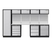 Kraftwerk Tools 3964K-H5049-K4IX Mobilio 5 combi, armoire haute, 4/5/9 tiroirs, inox