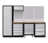 Kraftwerk Tools 3964K-H5R4-K1W Mobilio 4 combi, unité haute, paroi perforée, hêtre