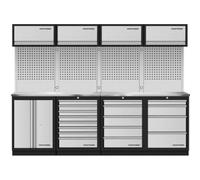 Kraftwerk Tools 3964K-S854-K4IX Mobilio 4 combi, unitÃ© murale, paroi perforÃ©e, inox