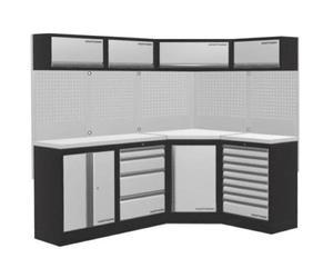 Kraftwerk Tools 3964NIX Mobilio 4 éléments combi inox