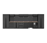 Kraftwerk Tools 3964Q-BLK MOBILIO BLK Mobilier d'atelier 8 éléments, Hêtre