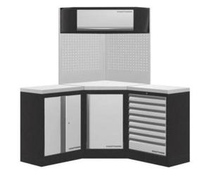 Kraftwerk Tools 3964RIX Élément d'angle Mobilio 3 éléments Combi, acier inoxydable