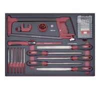 Kraftwerk Tools 4902-06 Jeu d'outils limes-scies forets 35 p.EVA