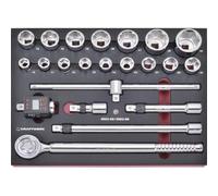 Kraftwerk Tools 4902-090 Jeu de douilles EVA 3/4" 22p.+4081-34
