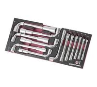 Kraftwerk Tools 4903-29 Coq. clÃ©s Ã pipe dÃ©b. EVA3 7-19 mm 13 p.