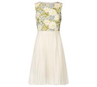 Kraimod Robe de cocktail bleu clair / jaune clair / kiwi / blanc, Taille 40