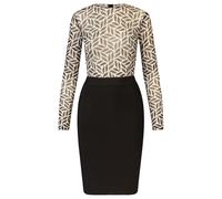 Kraimod Robe fourreau beige clair / noir, Taille 40