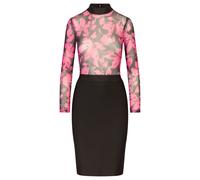 Kraimod Robe fourreau rose / noir, Taille 36