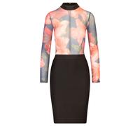 Kraimod Robe fourreau rouge / noir, Taille 38