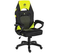 KRAKEN CHAIRS Chaise de Gaming en Tissu - Noir Vert - Fauteuil Gamer Confortable Ergonomique - Charge maximale: 130 kg - Chaise Bureau Pivotante Ergonomique - Siege Gaming - Siege de Jeu