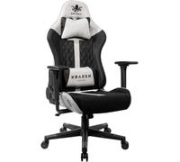 Kraken Chairs Helios Chaise de bureau ergonomique, chaise de bureau, chaise pivotante, fauteuil de jeu textile, chaise de jeu, jusqu'à 130 kg, noir/gris