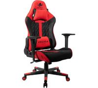 Kraken Chairs Helios Chaise de bureau ergonomique, chaise de bureau, chaise pivotante, fauteuil gaming, chaise gaming, jusqu'à 130 kg, noir/rouge