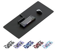 KRAKEN Grand tapis de souris de jeu - Fond antidérapant - Résistant aux taches et à l'eau - Grand tapis de souris XXL étendu pour jeux, bureau et maison - 81,3 x 30,5 cm (noir)