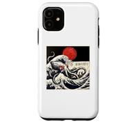Kraken Kaiju Monster Doodle Japonais Ukiyoe Ocean Sea Coque pour iPhone 11
