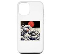 Kraken Kaiju Monster Doodle Japonais Ukiyoe Ocean Sea Coque pour iPhone 12/12 Pro