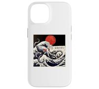 Kraken Kaiju Monster Doodle Japonais Ukiyoe Ocean Sea Coque pour iPhone 14