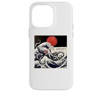 Kraken Kaiju Monster Doodle Japonais Ukiyoe Ocean Sea Coque pour iPhone 14 Pro Max