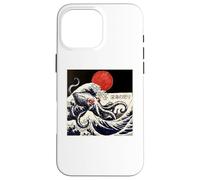 Kraken Kaiju Monster Doodle Japonais Ukiyoe Ocean Sea Coque pour iPhone 16 Pro Max