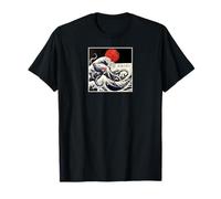 Kraken Kaiju Monster Doodle Japonais Ukiyoe Ocean Sea T-Shirt