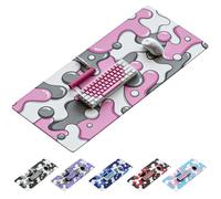 Kraken Keyboards Drip Edition Tapis de Souris de Jeu XXL Noir et Blanc Gris - Tapis de Souris Artisanal Professionnel - Tapis de Bureau de Jeu - 91,4 x 40,6 cm épais XL étendu (Quartz Drip, XXL (91,4