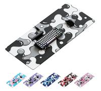 Kraken Keyboards Drip XXL Tapis de Souris Bureau de Jeu Noir et Blanc u2013 Professionnel u2013 91,4 x 40,6 cm Blanc