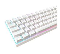 Kraken Keycaps Lot de touches rétroéclairées RVB Whiteout Edition - Touches PBT Doubleshot blanches pour claviers mécaniques de toute taille - pour tous les claviers 60 %, 65 %, 75 %, 85 %, TKL et