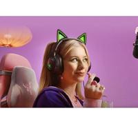 Kraken Kitty V2 - Casque Filaire Rgb Avec Oreilles De Chat (Eclairage Réactif Stream, Micro Cardioïde Hyperclear, Transducteurs Triforce 40Mm, Son Surround 7.1) Noir