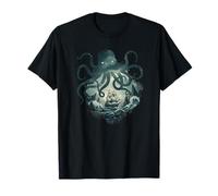 Kraken Lightning Storm Attack Bateau Pirate géant Pieuvre T-Shirt