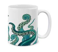 Kraken Octo Pus Tentacules Vert Mer Tasses Drôle Tasse À Café Pratiques Tasse 330Ml Pour Lait Petit Déjeuner Homme