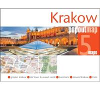 Krakow PopOut Map: Handy pocket-size pop up city map of Krakow