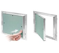 KRAL4 Trappe de maintenance avec insert en placoplâtre de 12,5 mm Couleur : vert Dimensions : 200 x 300 mm Avec cadre en aluminium Résistant à l'humidité Trappe de révision/d’entretien/de nettoyage